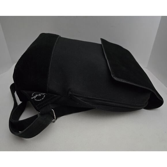 Kapten & Son Gothenburg Backpack #BE KAPTEN Black Suede & Canvas - Picture 7 of 15